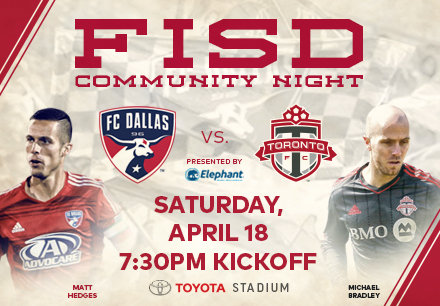 Night with FC Dallas to Support Frisco Education Foundation