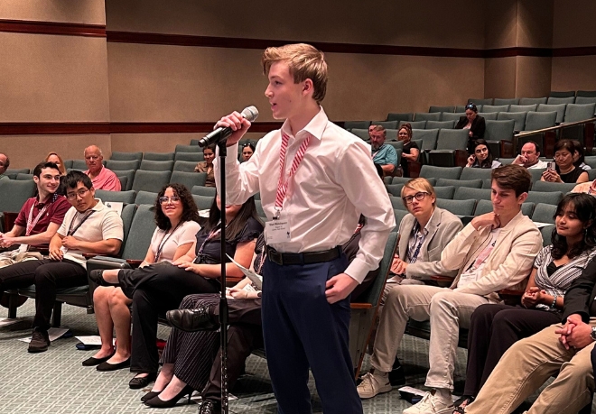 Liberty Freshman Wins State Citizen Bee Competition