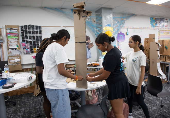 Students Build Geometry Know-How as They Build Skyscrapers