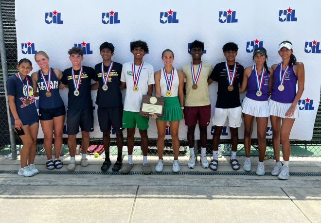 FISD Tennis Players Win Two State Titles, Bring Home Medals