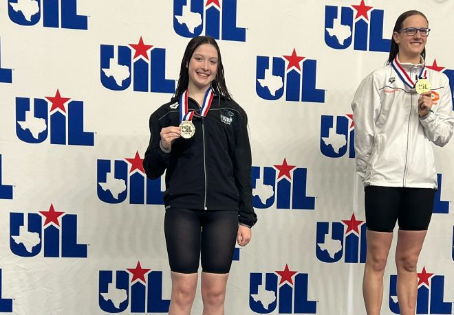 Panther Creek Girls Swim and Dive Finishes Fourth in State
