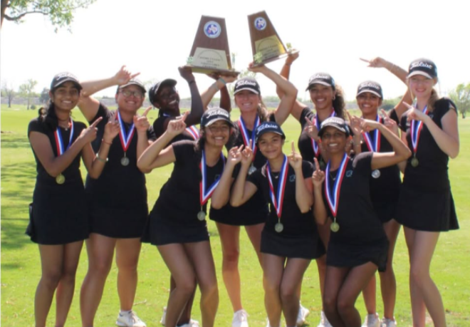 Panther Creek Girls and Boys Golf Teams Win District Titles