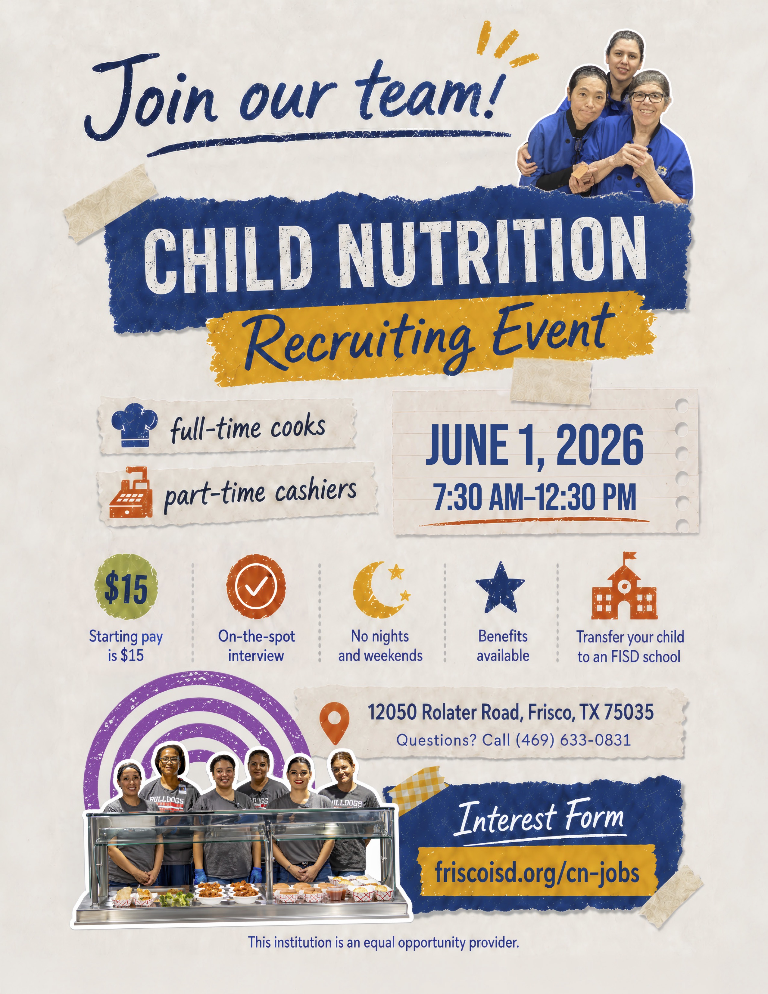 child nutrition recruiting event june 2026