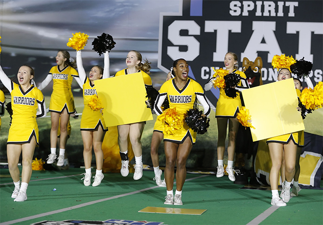 FISD Cheerleaders Radiate at State Competition