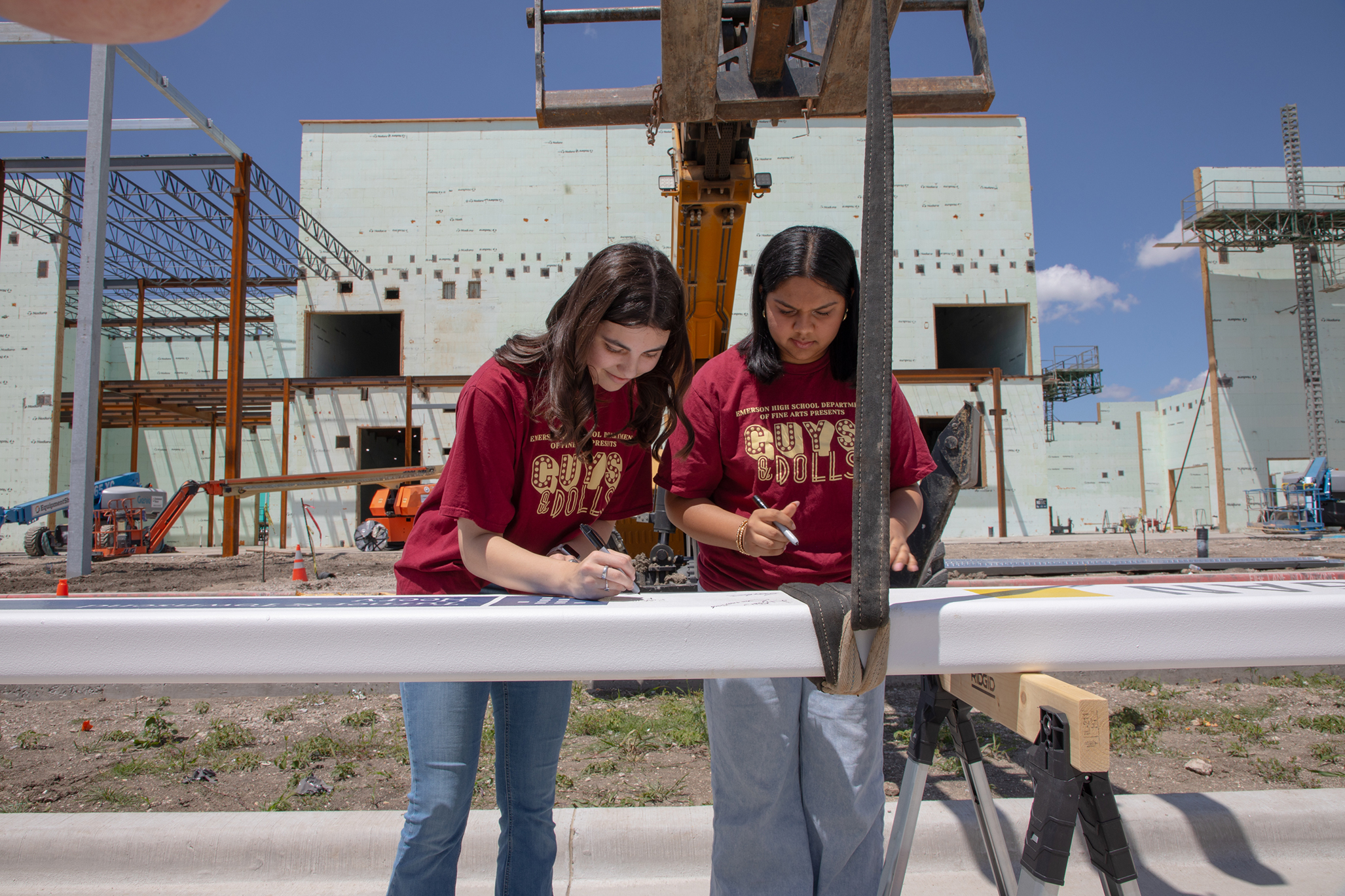 Frisco ISD Celebrates VPAC With Topping-Off Ceremony