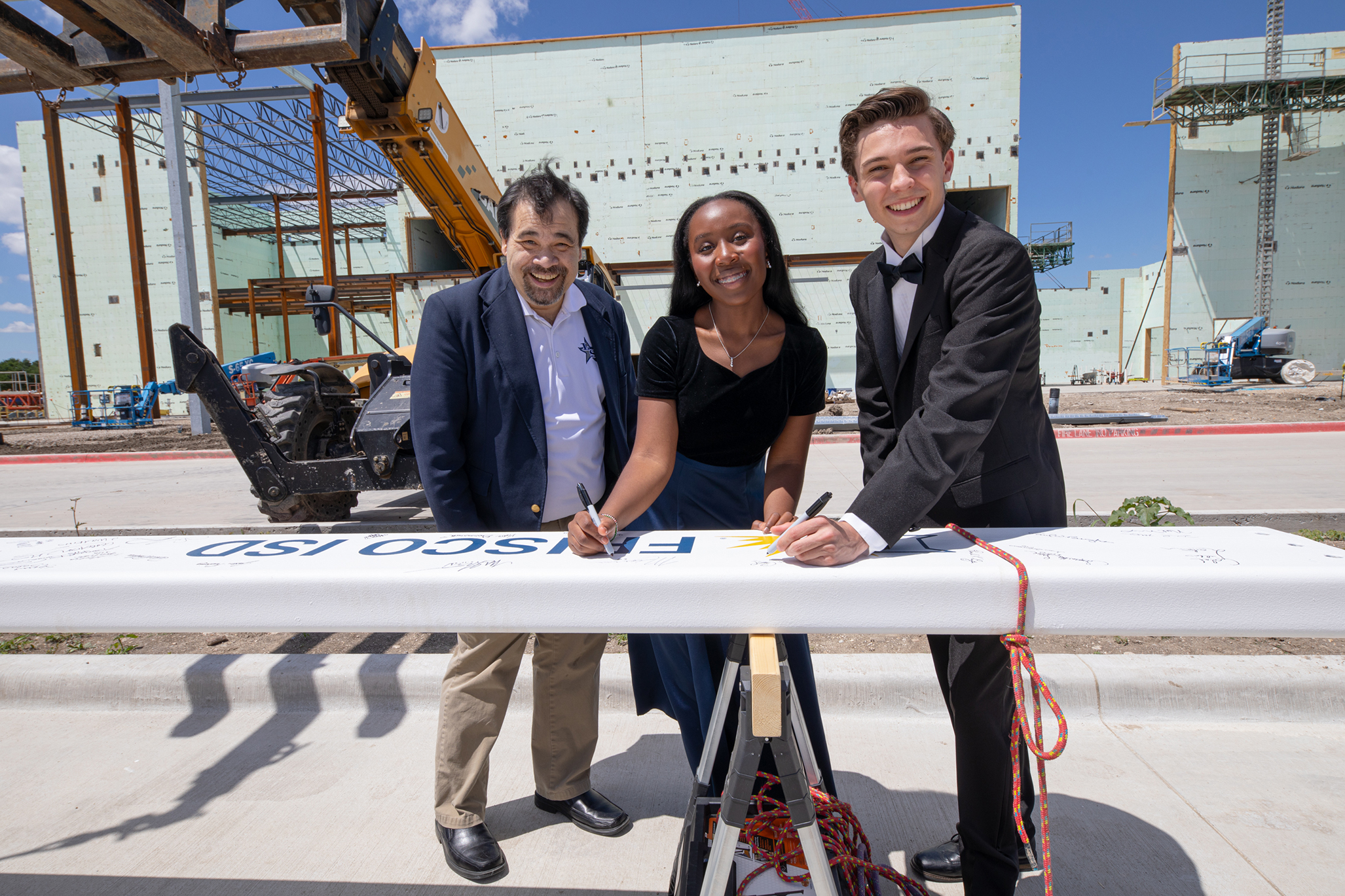 Frisco ISD Celebrates VPAC With Topping-Off Ceremony