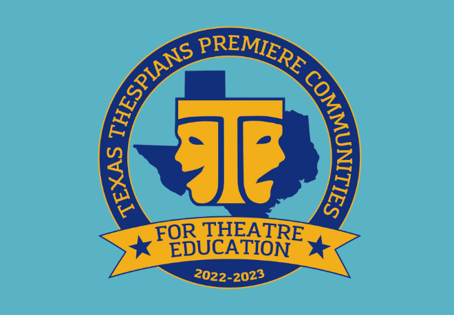 FISD Texas Thespian Theatre Award Graphic