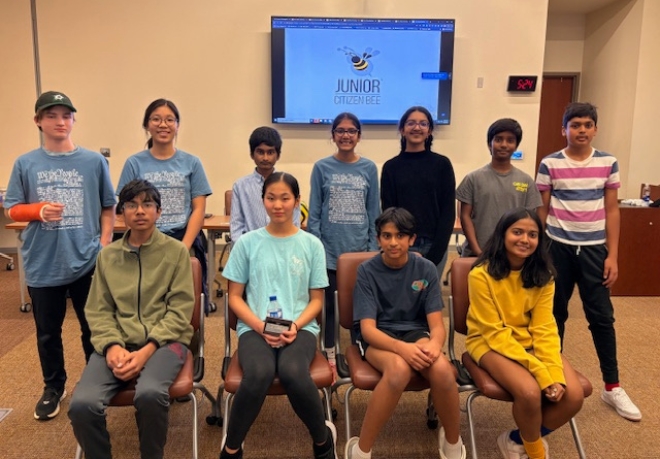 Middle Schoolers Advance to Statewide Junior Citizen Bee